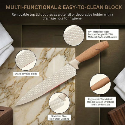 Culina™  6-Piece Kitchen Knife Block set