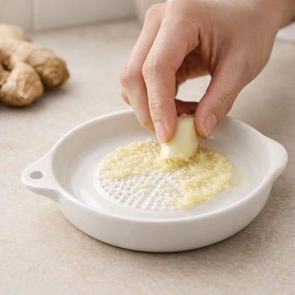 Grato™ Ceramic Garlic & Ginger Paste Plate