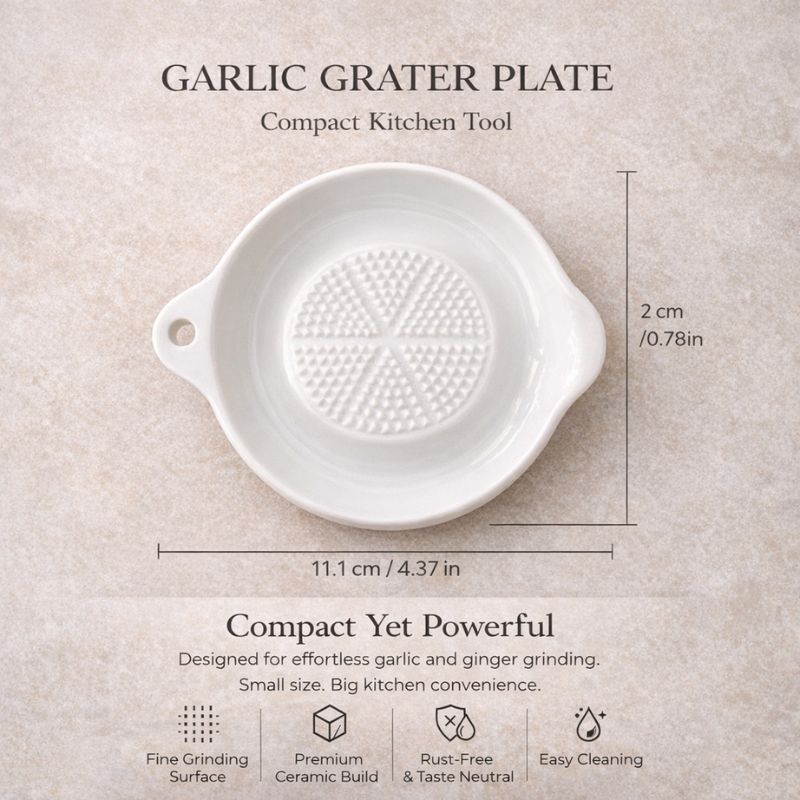 Grato™ Ceramic Garlic & Ginger Paste Plate