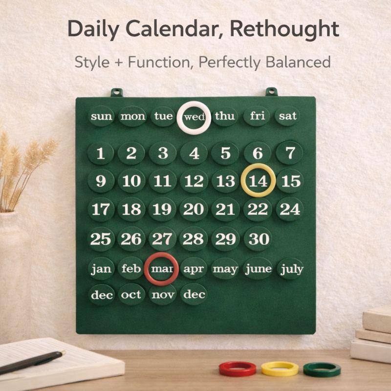 RITMO™ | Retro Perpetual Wall Calendar