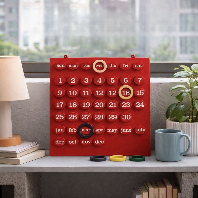 RITMO™ | Retro Perpetual Wall Calendar