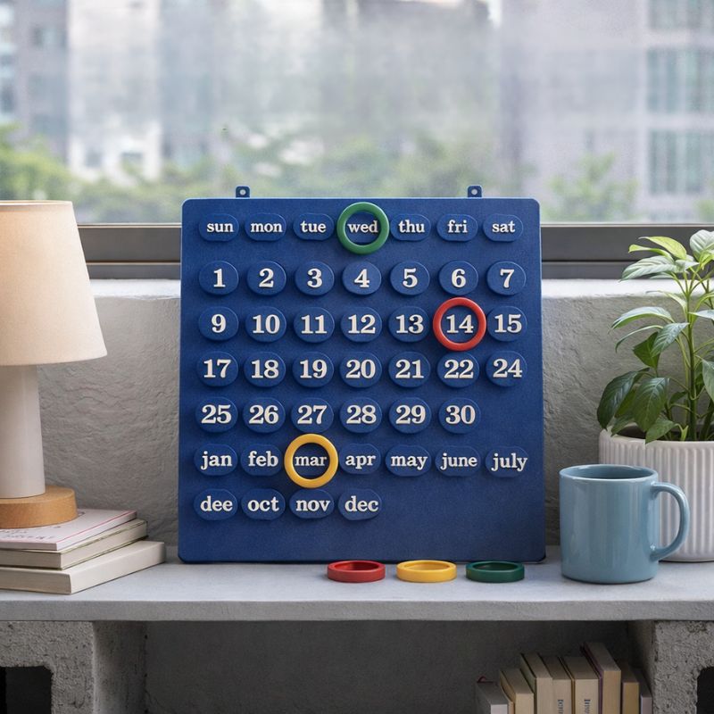 RITMO™ | Retro Perpetual Wall Calendar