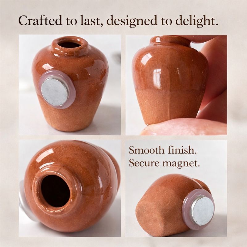 Vaso™ Mini Ceramic Vase Fridge Magnets (Set of 8)
