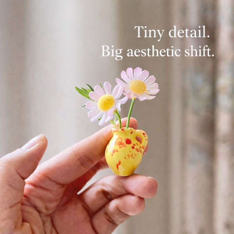 Vaso™ Mini Ceramic Vase Fridge Magnets (Set of 8)