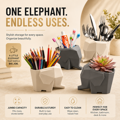 DROQ™ | Elephant Cutlery Drainer