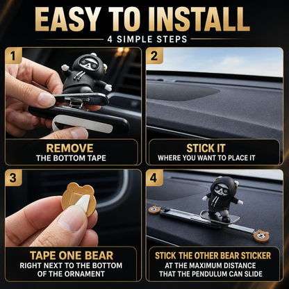 GLYDO™ | Sliding Bear Car Ornament