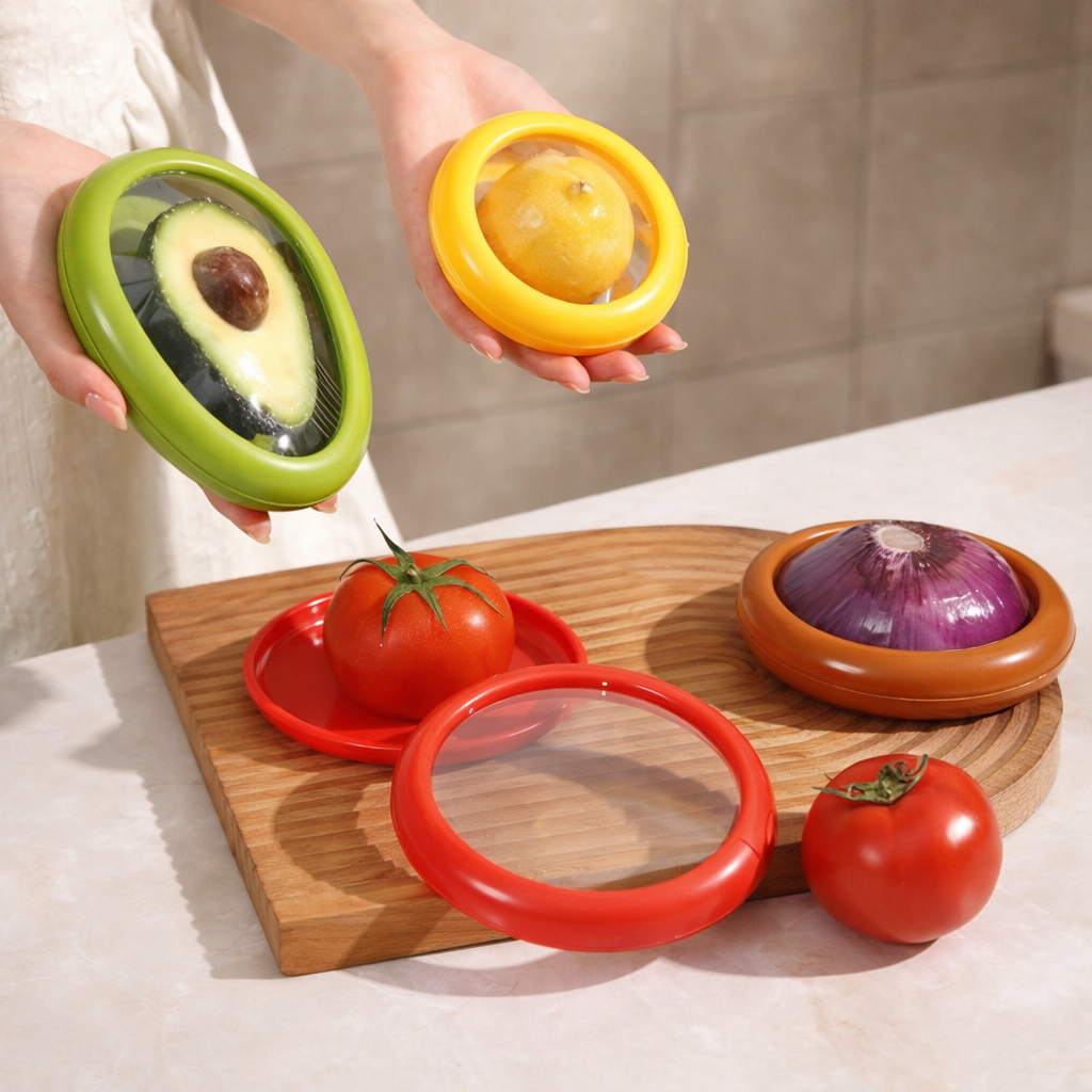 STORA™ | Fridge Storage Set for Cut Produce (4PC)