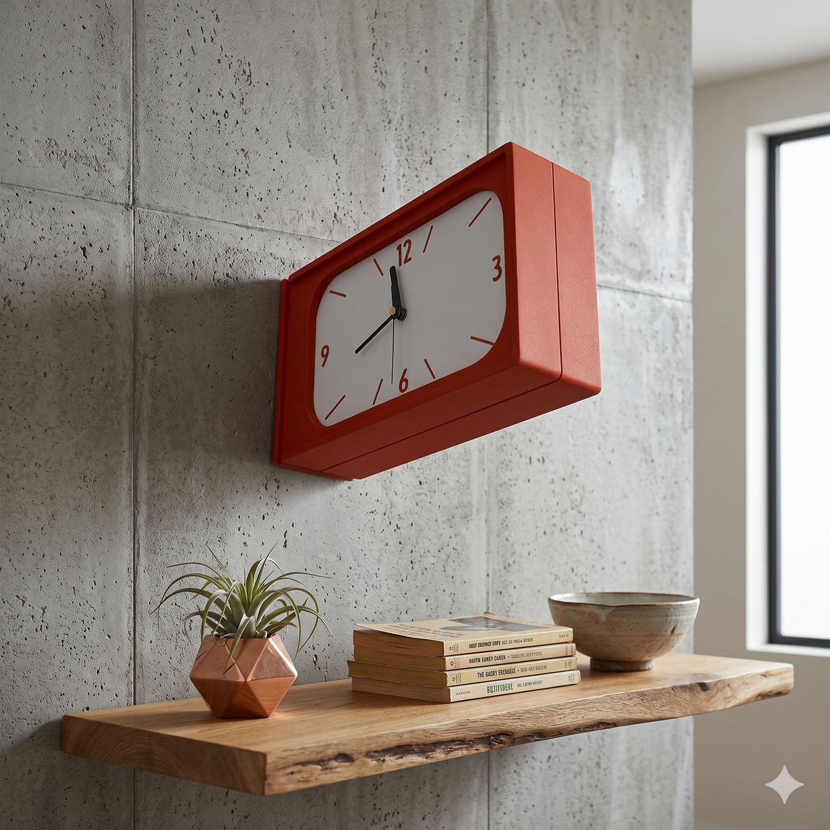 HORA™ | Double-Sided Sculptural Wall Clock