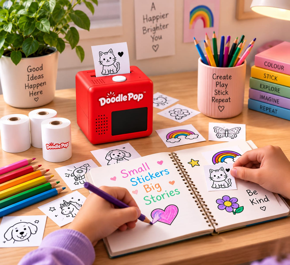Doodle Pop™| Turn Words Into Stickers.