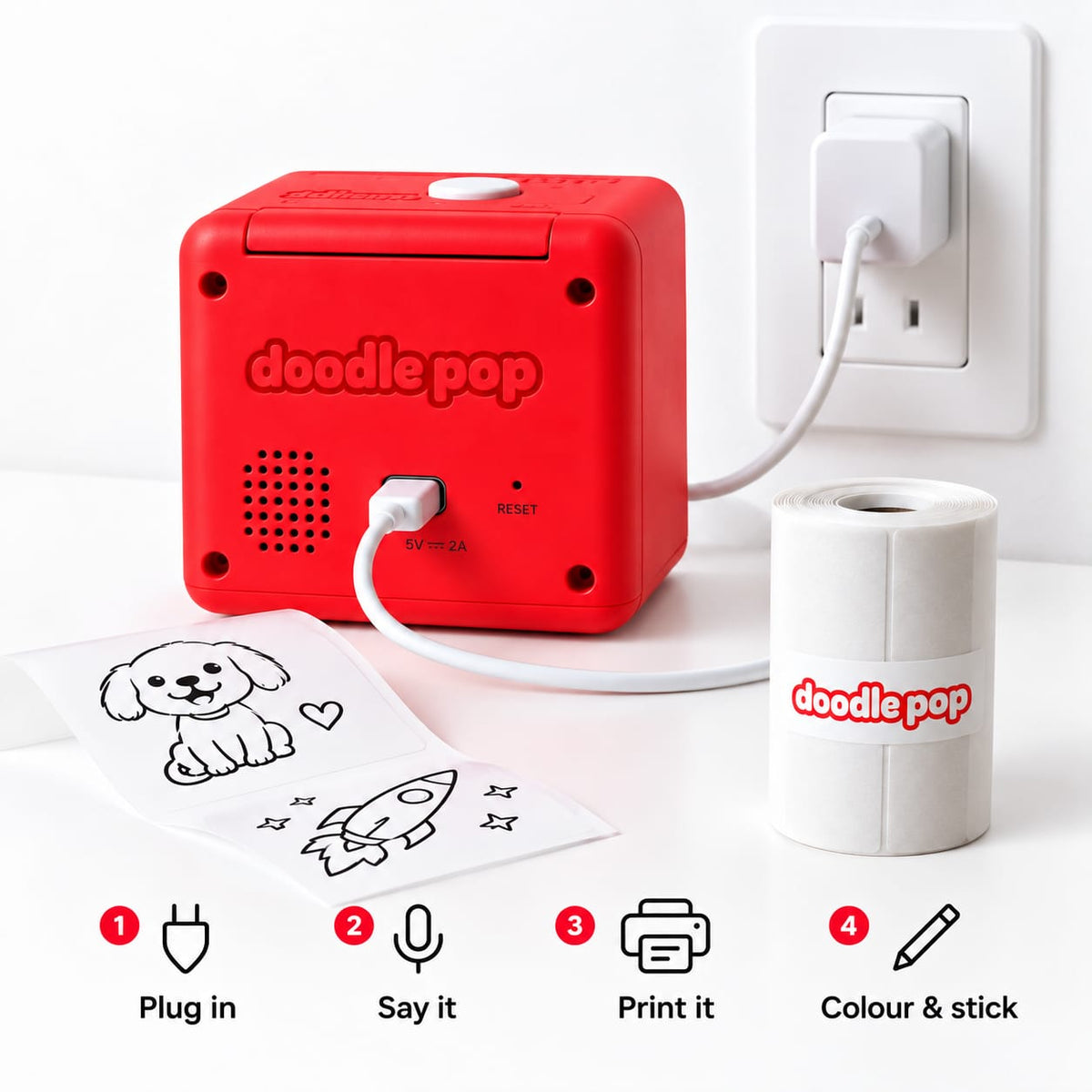 Doodle Pop™| Turn Words Into Stickers.